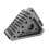 Extreme Max 5001.5772 Heavy-Duty Solid Rubber Wheel Chock with Handle, Individual 1