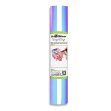TECKWRAP Holographic Chrome Craft Vinyl 1x5ft, Opal White