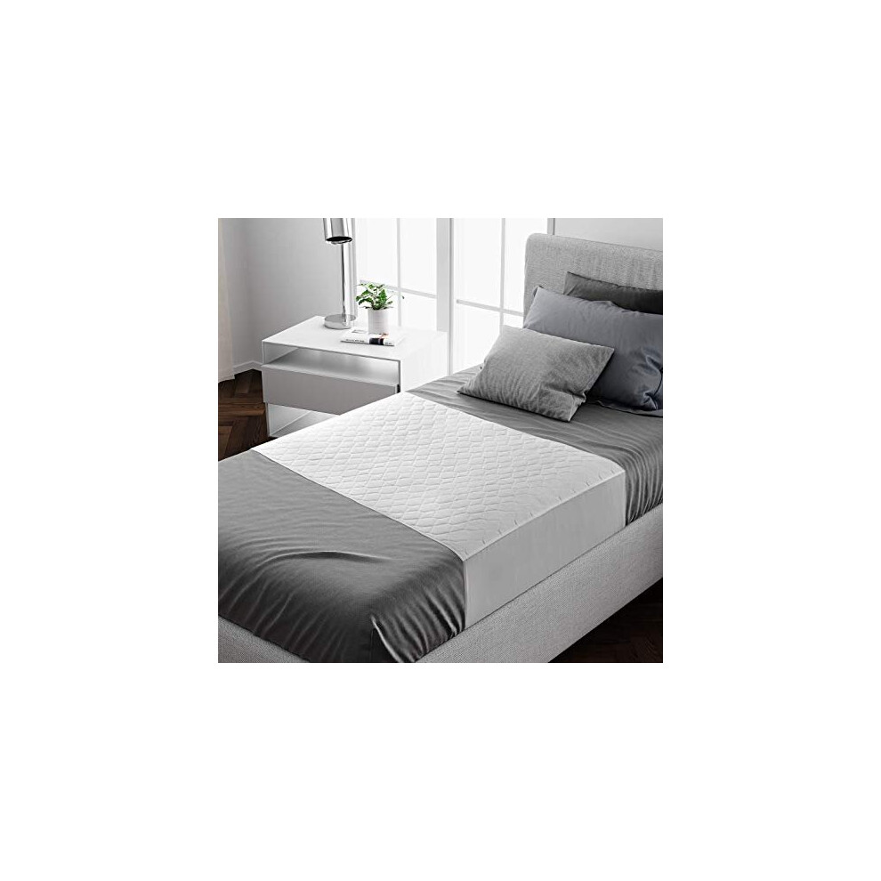 Lynmark Washable Bed Protector/Pad With Tucks - Pack Of 2- Single Bed Size| Best Kylie Sheet Mattress Protector For Incontinence & Bed Wetting | 100% Wa