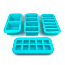 Souper Cubes Silicone Freezer Molds Gift Set with 2 Tbsp 1/2 1 and 2 Cup Silicone Freezer Trays With Lids - Meal Prep and Kitchen Essentials B