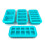 Souper Cubes Silicone Freezer Molds Gift Set with 2 Tbsp 1/2 1 and 2 Cup Silicone Freezer Trays With Lids - Meal Prep and Kitchen Essentials B 1