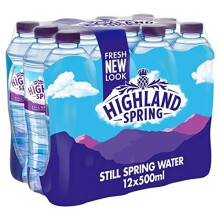 Highland Spring Still Mineral Water, 12x500ml