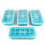 Souper Cubes Silicone Freezer Molds Gift Set with 2 Tbsp 1/2 1 and 2 Cup Silicone Freezer Trays With Lids - Meal Prep and Kitchen Essentials B 2