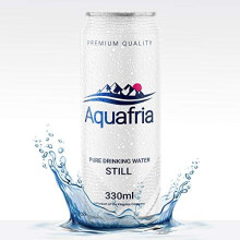 Aquafria Pure Water Still Can x 330ml Plastic Free Proudly British Sustainable, 24 Count