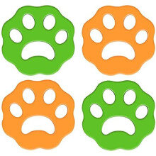 Huleo [4 pack] Pet Hair Remover Washing Machine, Pet Hair Remover Catcher for Laundry Clothes, Reusable Pet Fur Catcher Remover Washer Dryer Floa
