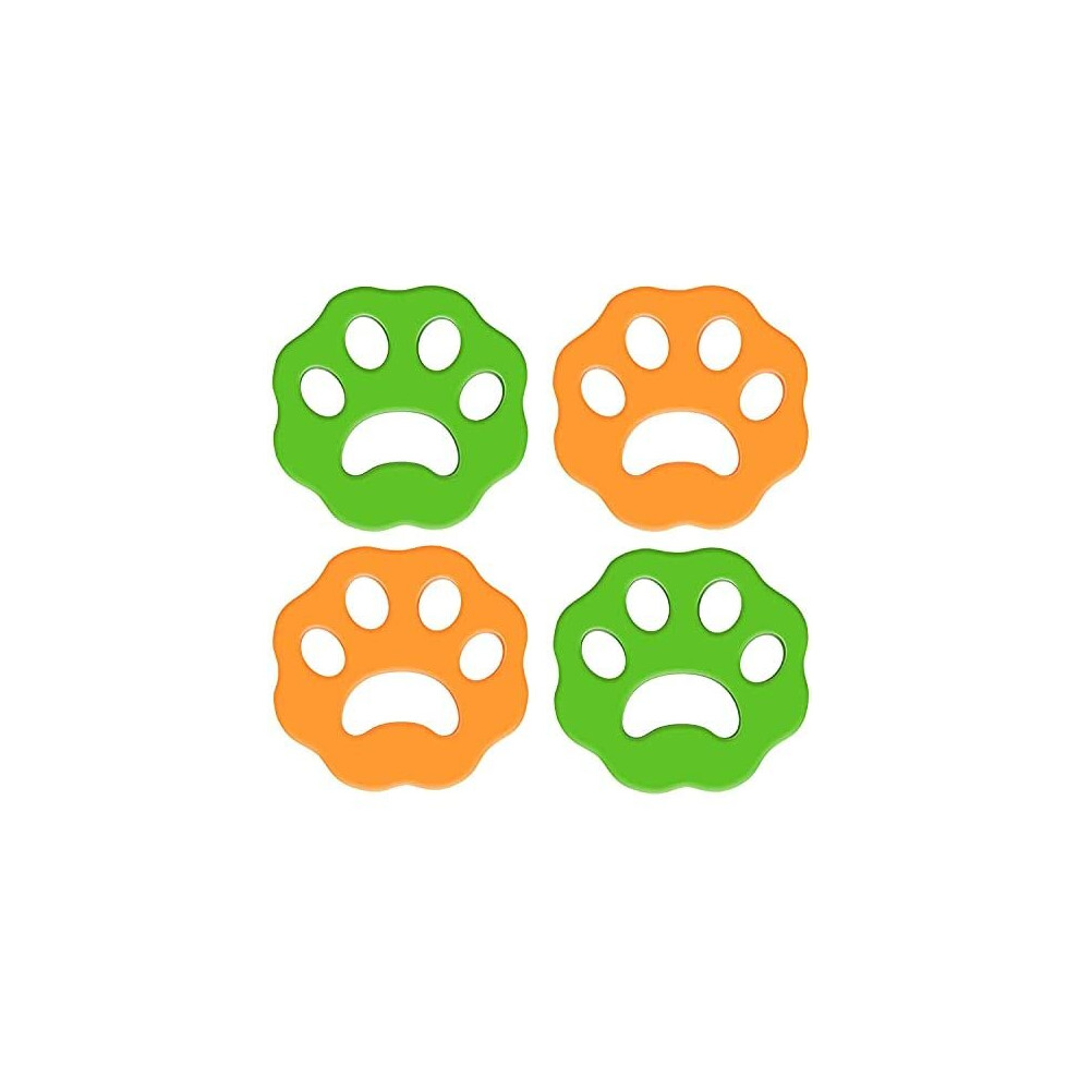 Huleo [4 Pack] Pet Hair Remover Washing Machine, Pet Hair Remover Catcher For Laundry Clothes, Reusable Pet Fur Catcher Remover Washer Dryer Floa