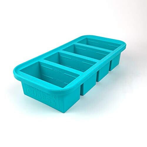 Souper Cubes Silicone Freezer Molds Gift Set with 2 Tbsp 1/2 1 and 2 Cup Silicone Freezer Trays With Lids - Meal Prep and Kitchen Essentials B 2
