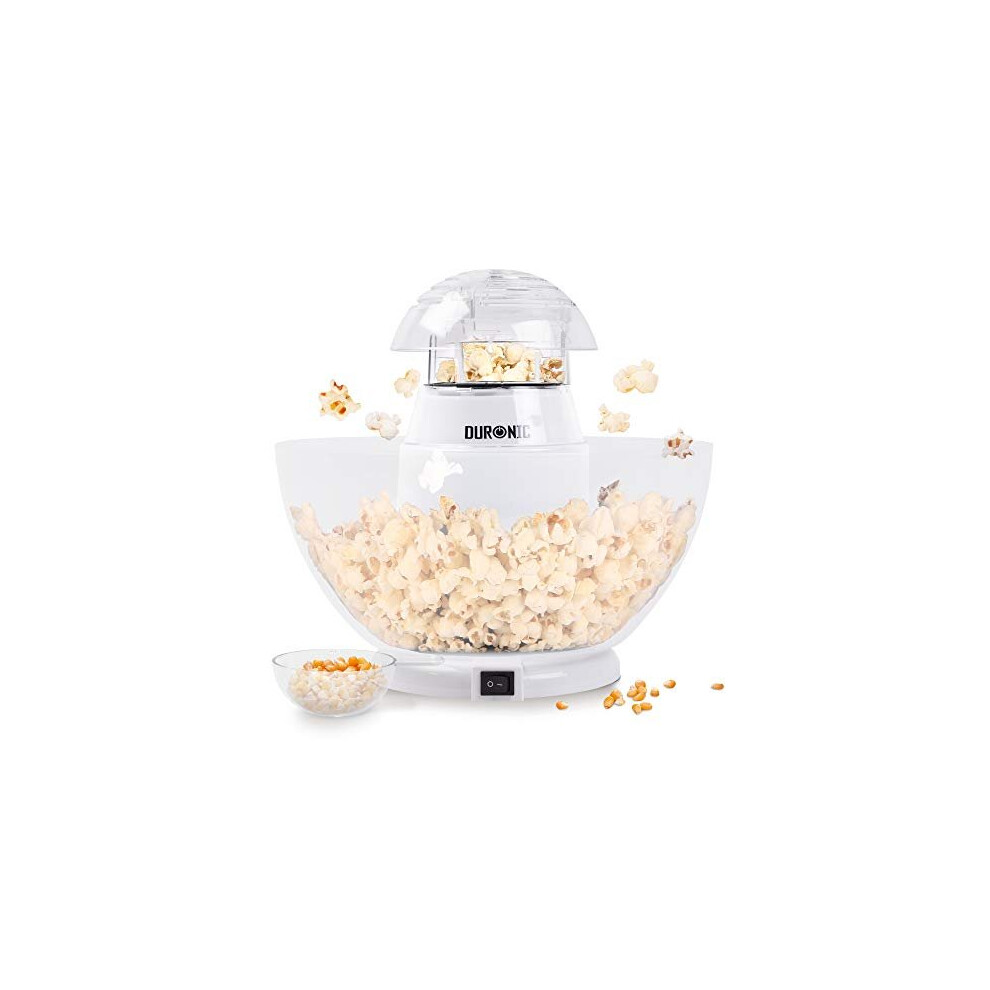 Duronic Popcorn Maker POP50-WE | Hot Air Corn Popper | Make Homemade Healthy Oil-Free Popcorn | Low Calorie Snacking | Comes with Measuring Cup a