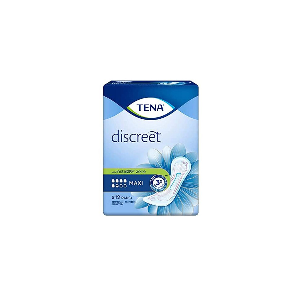 Tena Lady Maxi Incontinence Pads (Pack Of 12)