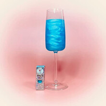 Baby Blue Shimmer Powder for Prosecco, Gin and Sparkling Drinks (Flavourless)