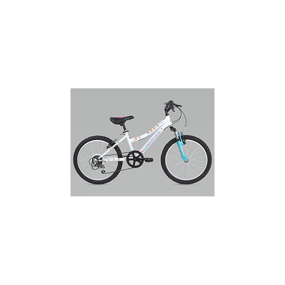 Schwinn Shade Kids Mountain Bike, 20-Inch Tyres, 12.25-Inch Frame, Front Suspension, 6 Speed Shifters, V-Brakes, Recommended Ages 5 - 8 Years, W