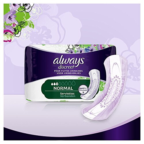 Always Always Discreet Normal Pads for Incontinence and Bladder Control 1