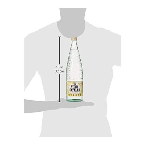 Vichy Catalán Sparkling Water Glass Bottle 1 Litre - [Pack 12] 1