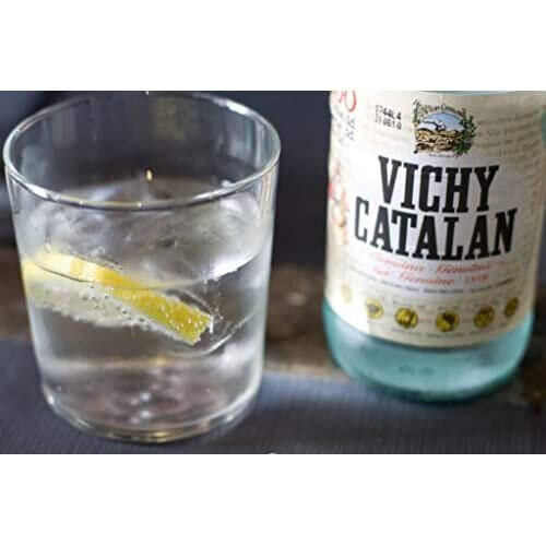Vichy Catalán Sparkling Water Glass Bottle 1 Litre - [Pack 12] 2