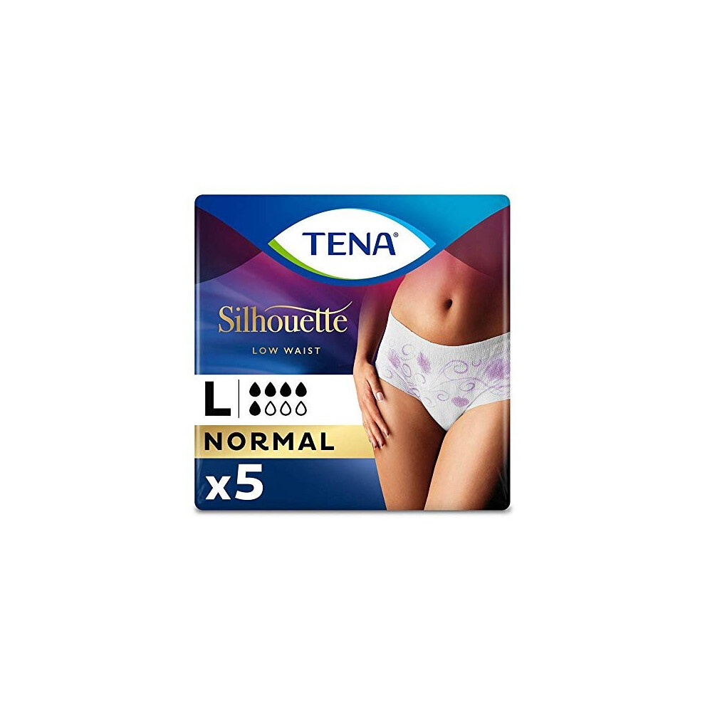 TENA Lady Silhouette Pants Normal Large - Pack of 5 (Incontinence Pants)