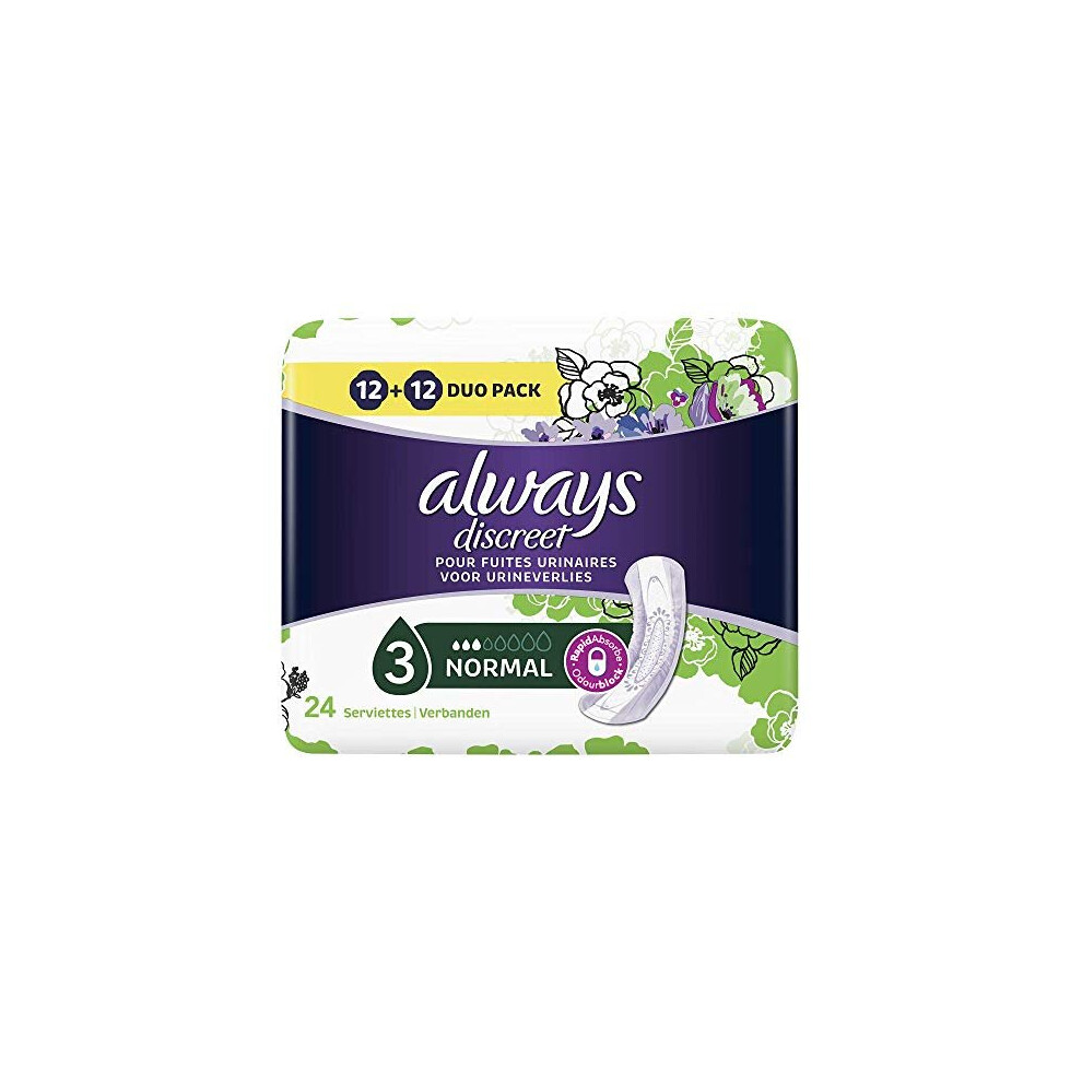 Always Discreet Normal Pads For Incontinence And Bladder Control