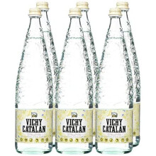 Vichy Catalán Sparkling Water Glass Bottle 1 Litre - [Pack 12]