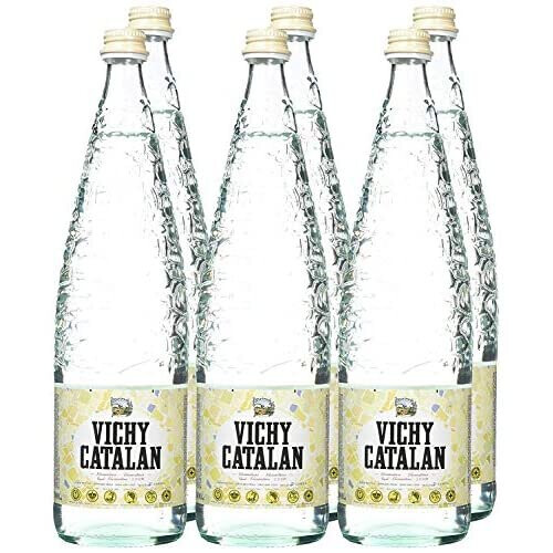 Vichy Catalán Sparkling Water Glass Bottle 1 Litre - [Pack 12]