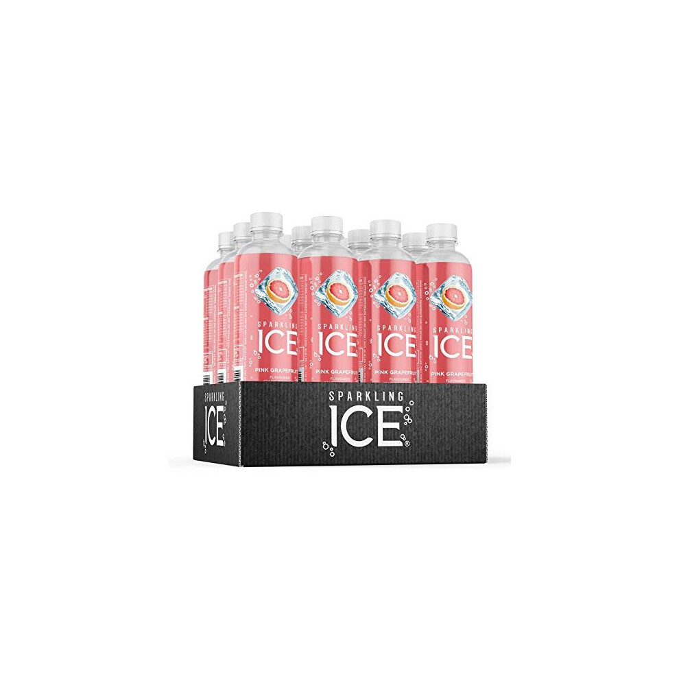 Sparkling Ice, Pink Grapefruit Flavored Sparkling Water - Contains Vitamins- Only 12 calories- No Added Sugar - No Carbs (12 x 500ml Bottles