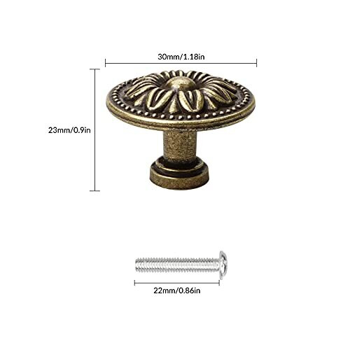 8 Pcs Antique Bronzy Cabinet Knobs,Vintage Cabinet Handles Cupboard Handles Retro Bronze Drawer Pull Knobs, Pull Handle for Cupboard Wardrobe F 1