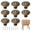 8 Pcs Antique Bronzy Cabinet Knobs,Vintage Cabinet Handles Cupboard Handles Retro Bronze Drawer Pull Knobs, Pull Handle for Cupboard Wardrobe F 1