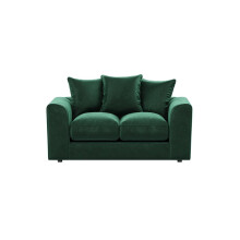 (Green, 2 Seater) Brooklyn Plush Velvet Fibre 3 & 2 Seater Sofa Set