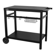 BBQ / Plancha Trolley for Outdoor Grilling/Cooking with Utensil Holder - DG45