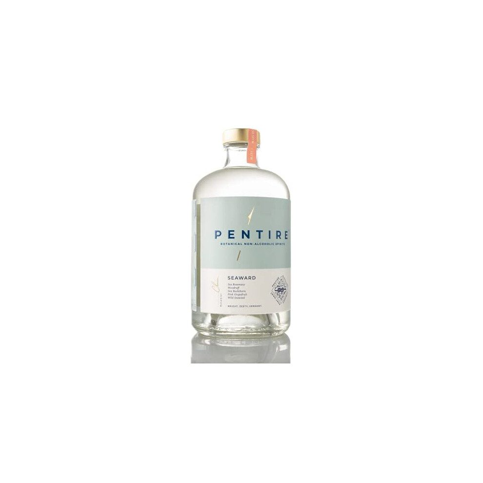 Pentire Seaward 70cl - Botanical Non Alcoholic Grapefruit Gin - Distilled from Native Cornish Plants - No Added Sugar - Vegan - Nothing Arti