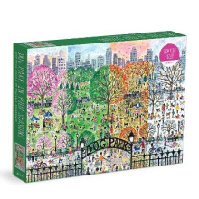 Michael Storrings Dog Park in Four Seasons 1000 Piece Puzzle - Book