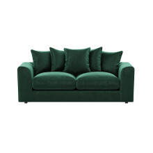 (Green, 3 Seater) Brooklyn Plush Velvet Fibre 3 & 2 Seater Sofa Set