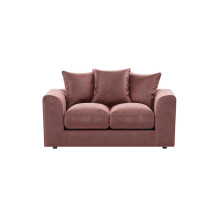 (Pink, 2 Seater) Brooklyn Plush Velvet Fibre 3 & 2 Seater Sofa Set