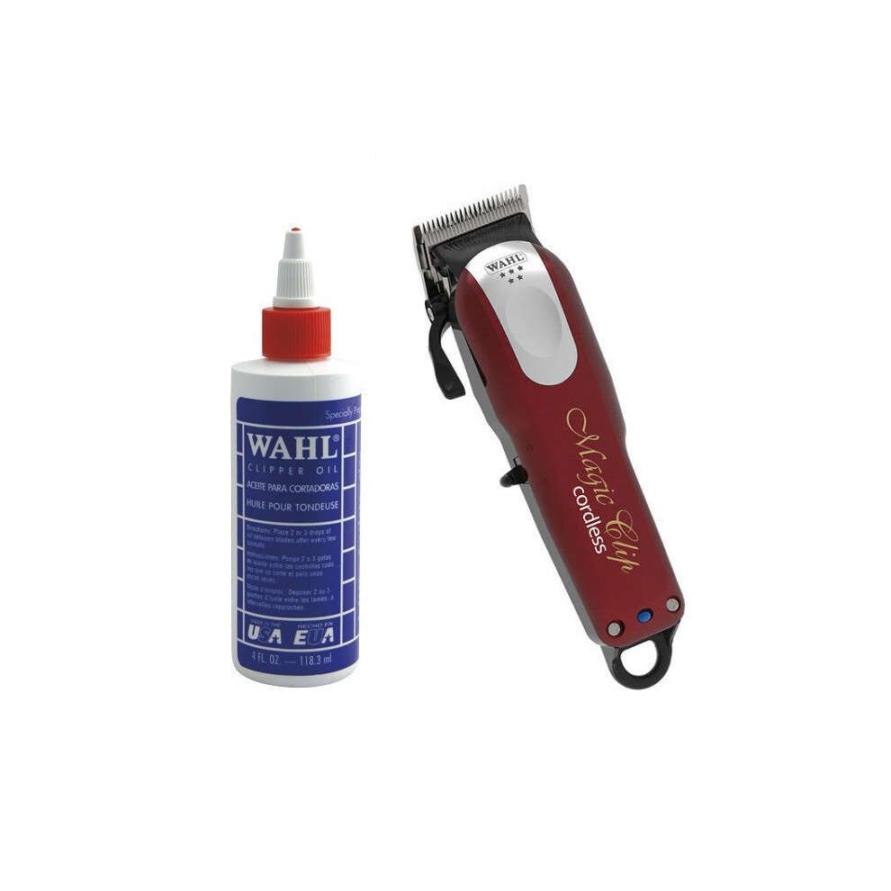 Wahl Clipper Oil 4oz and Wahl Cordless Magic Clipper