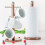 SQ Professional ( Axinite) SQ Professional Gems 2 pc Mug Tree and Kitchen Roll Holder Set 1