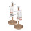 SQ Professional ( Axinite) SQ Professional Gems 2 pc Mug Tree and Kitchen Roll Holder Set 2