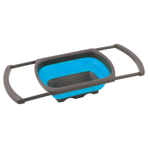 SQ Professional (Blue) Durane Silicone Extendable Sink Strainer 1