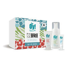 Green People Organic Young My Skin Goals Gift Set - Clear Skin Kit (Foaming Face Wash 100ml, Purifying Serum 30ml, Moisturiser 50ml)