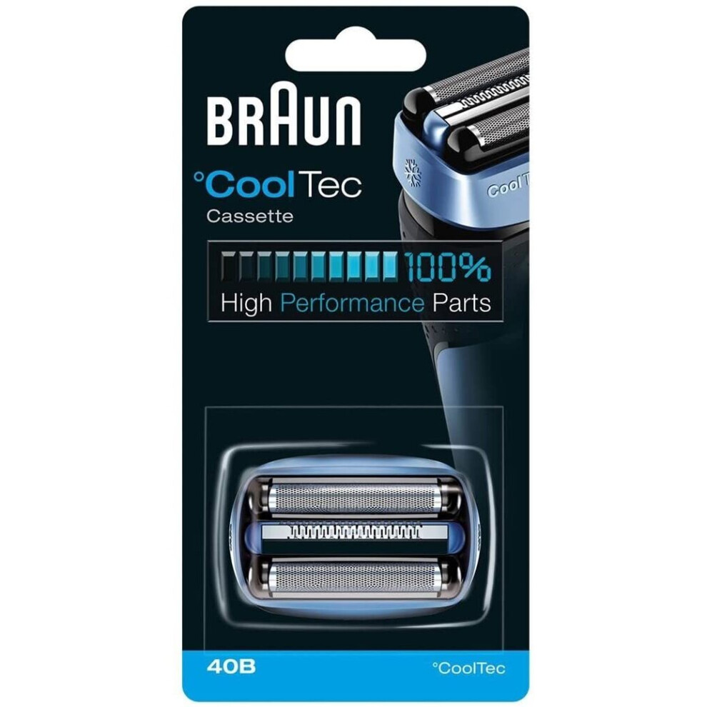 Braun 40B Replacement Blade Head for CoolTec shavers