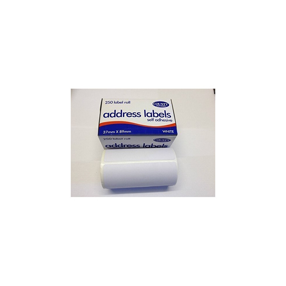 250 Self Adhesive Address Labels on Continuous Roll 89mm x 37mm-image-OPC-P8XGY85-NEW