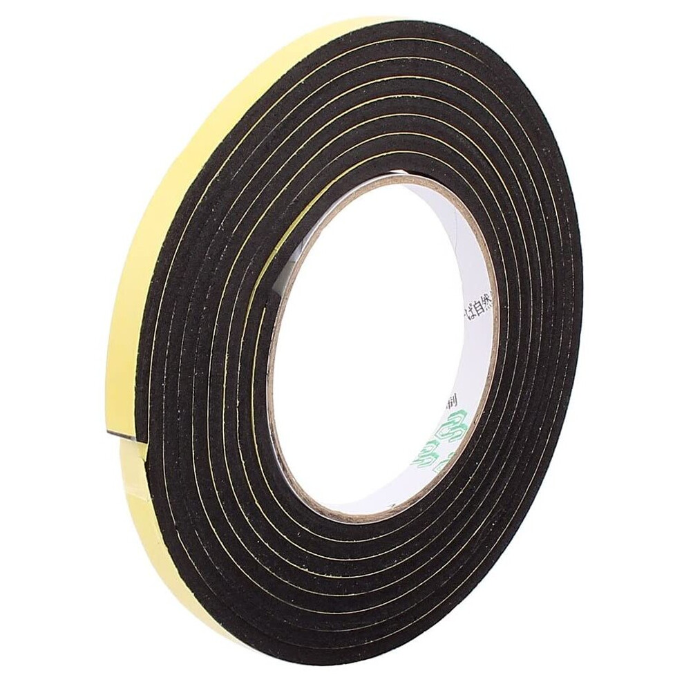 Sourcingmap 1.2Cm Width 3 Meters Long 4Mm Thick Single Sided Sealing Shockproof Sponge Tape 709874009156