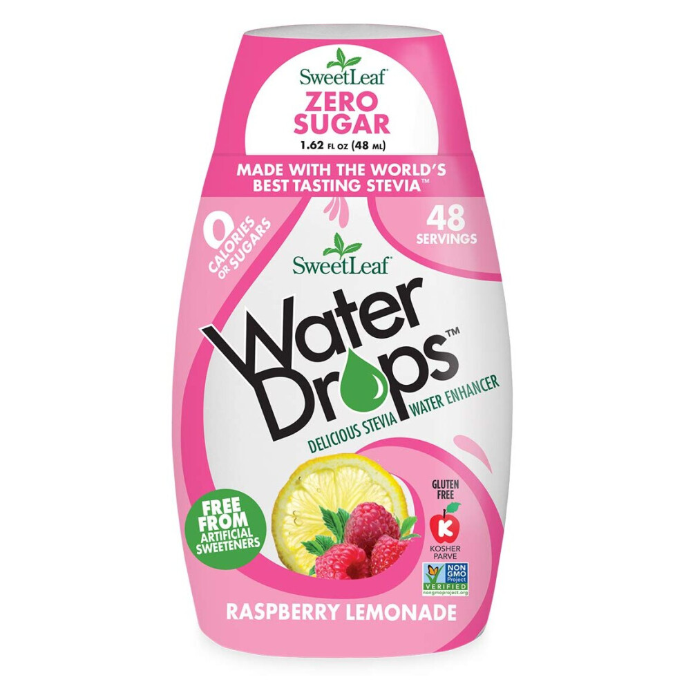 Sweetleaf Waterdrops Raspberry Lemonade, 1.62 Ounce - Gluten-Free Beverage Flavor Drops