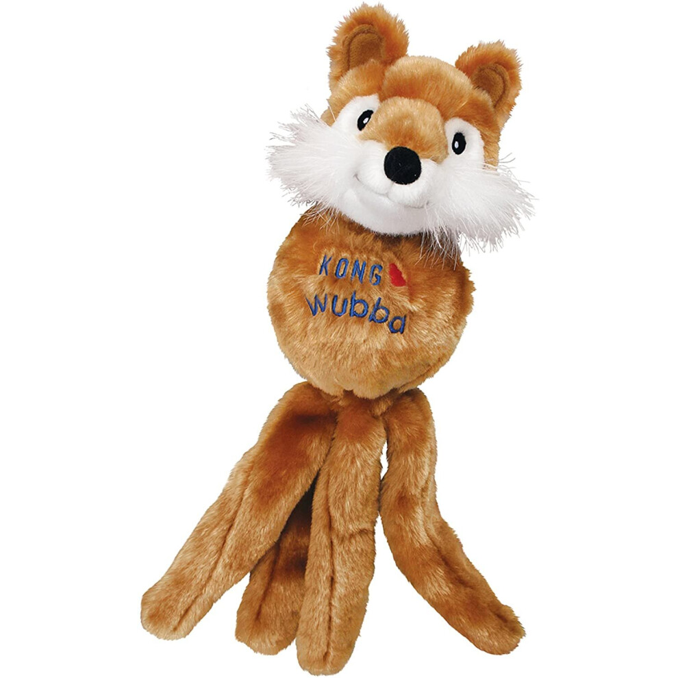 Kong - Wubba Friends - Squeaky Fetch Dog Toy (Assorted Characters) - For Small Dogs
