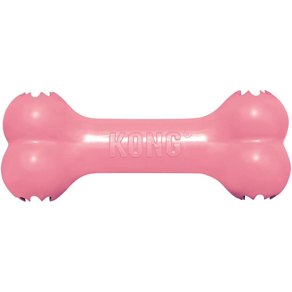 Kong - Puppy Goodie Bone - Teething Rubber, Treat Dispensing Dog Toy (Assorted Colours) - For Small Puppies