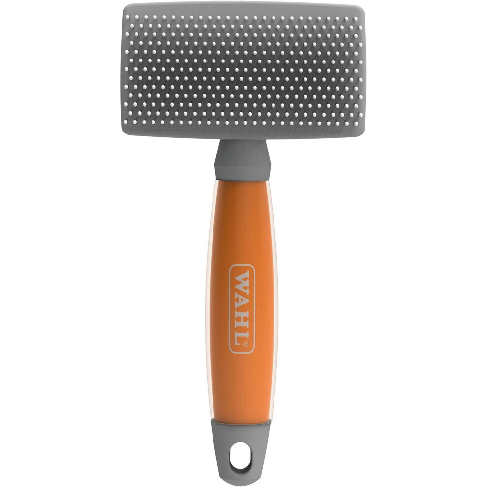 Wahl Large Nylon Slicker Brush with Soft Grip Gel Handle