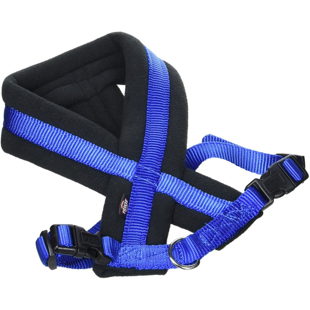 Trixie Premium Harness with Fleece Padding, Royal Blue, S: 35â65 cm/20 mm