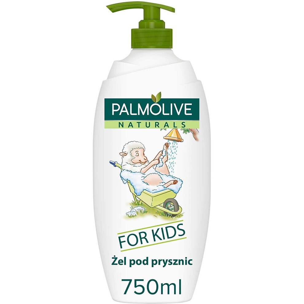 Palmolive Naturals Kids Almond Milk Shower Gel and Bath Foam Pump, 750 ml