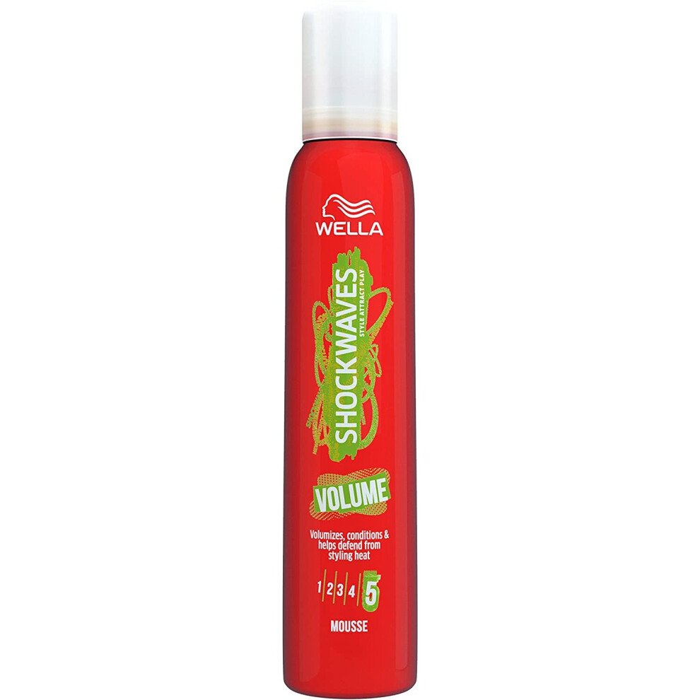 Wella Shockwaves Volume Mousse, 200ml