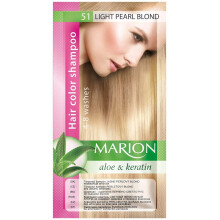 Marion Hair Color Shampoo in Sachet Lasting 4-8 Washes - 51 - Light Pearl Blonde