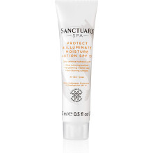 Sanctuary Spa Illuminating Face Moisturiser with SPF 15 - Lightweight, Hydrating Glow Lotion, 15 ml