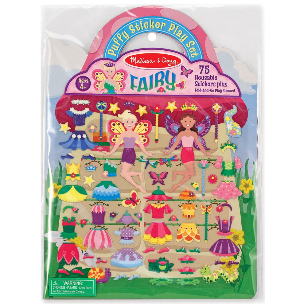 Puffy Sticker Play Set-Fairy 75 stickers -MD9414