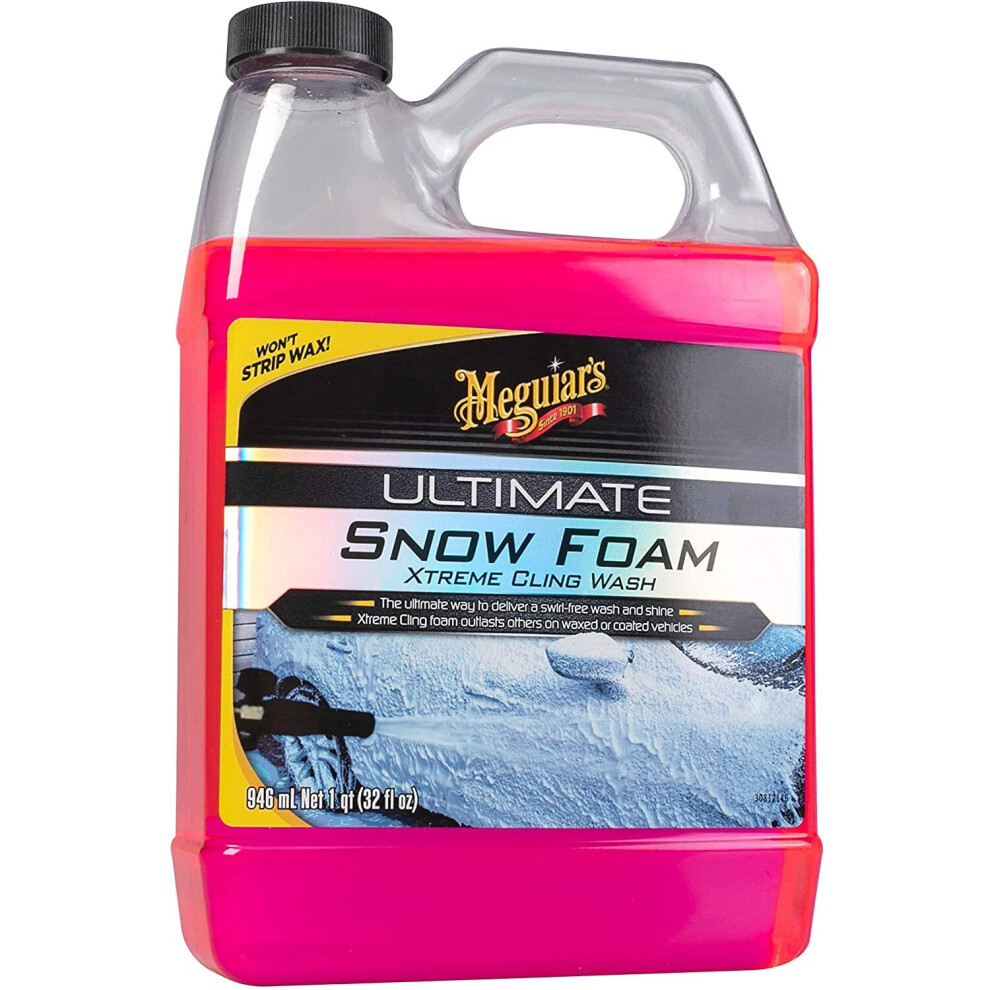 Meguiar's G191532EU Ultimate Car Snow Foam Xtreme Cling 946m Wax Safe